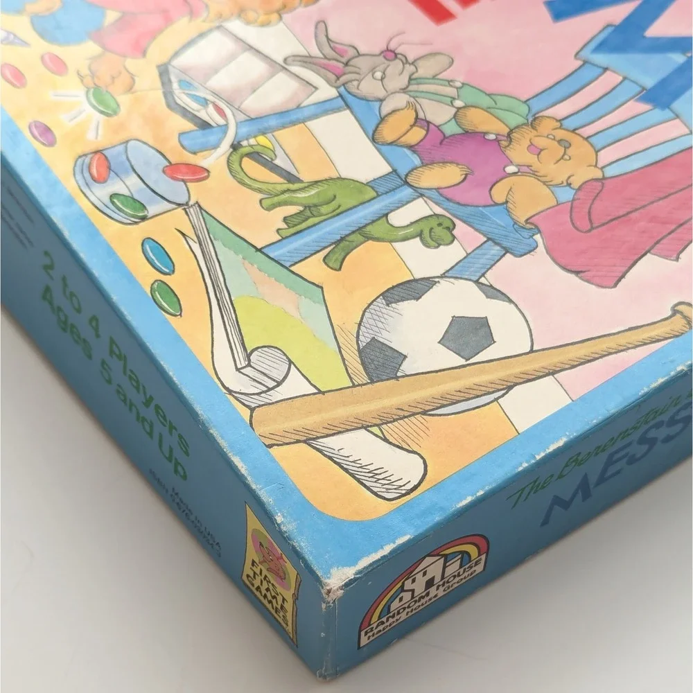 Berenstain Bears Messy Room Board Game 1989 Complete Vintage Puzzle Game EUC!